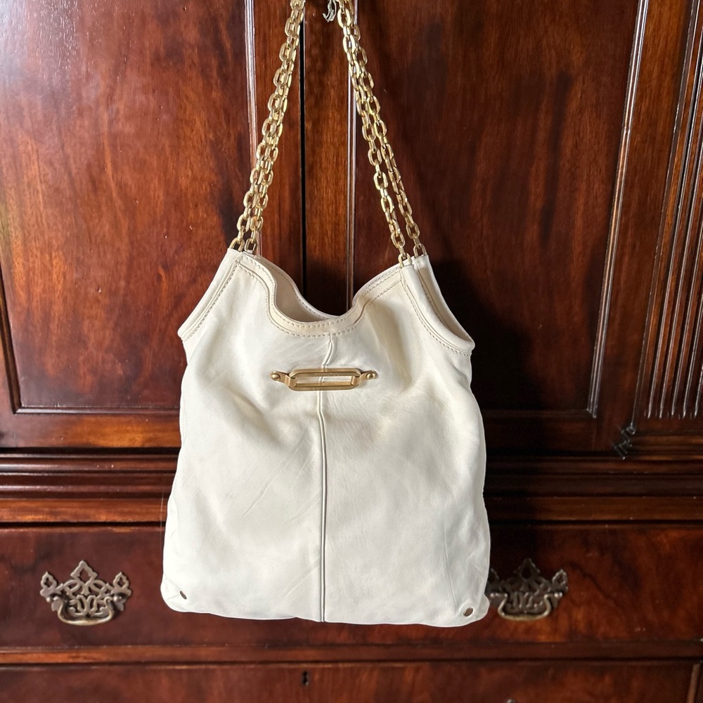 Jimmy Choo, one of a kind, exquisite shoulder bag with gold hardware - Picture 4 of 4